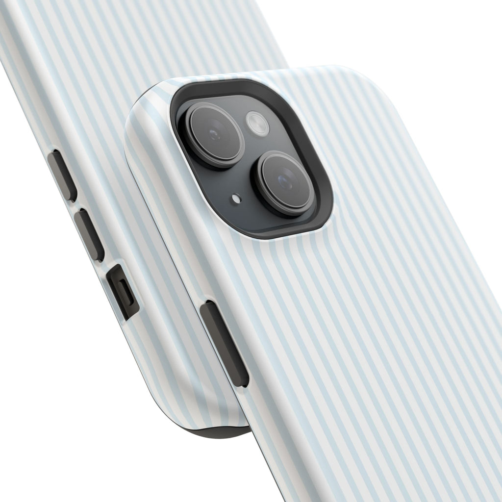 MagSafe light blue stripes iphone case
