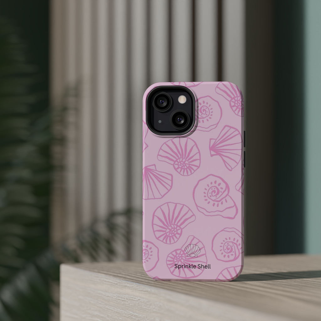 MagSafe pink shells case