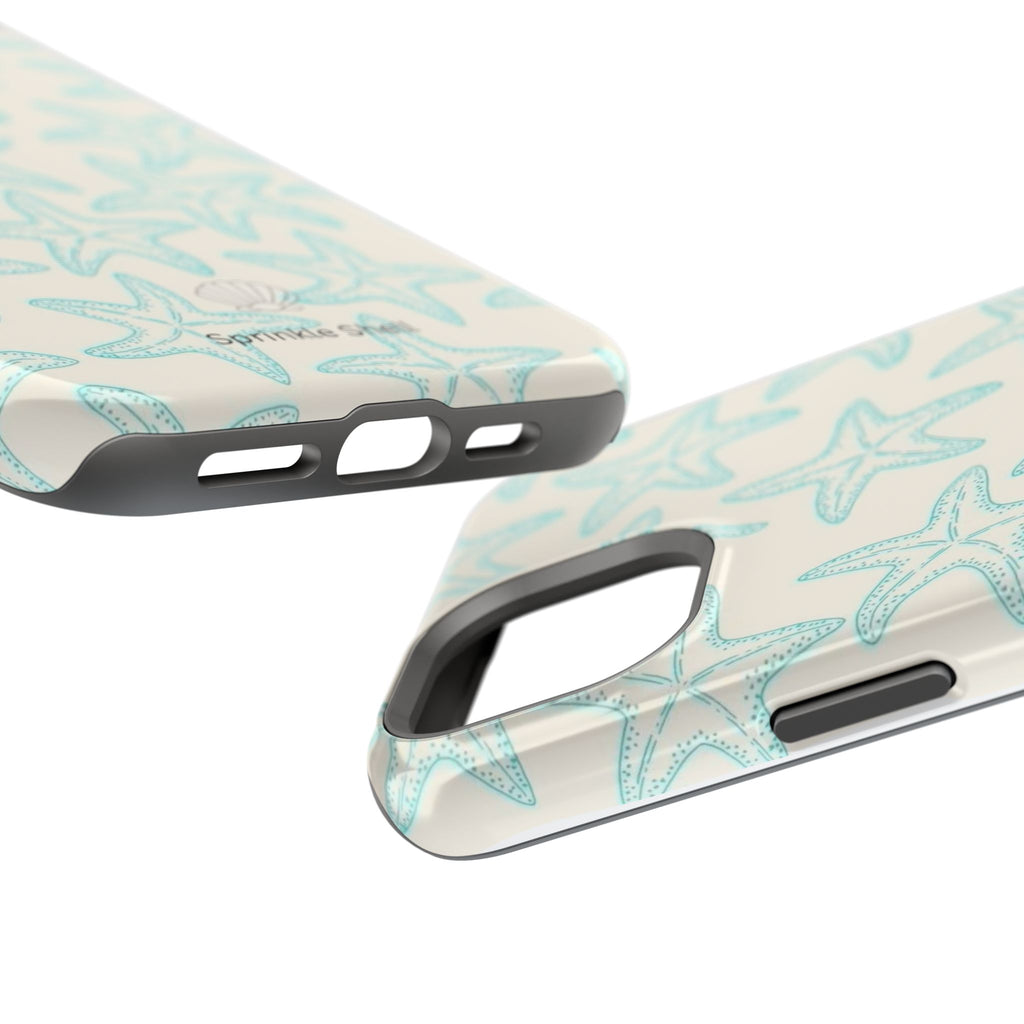MagSafe teal starfish case