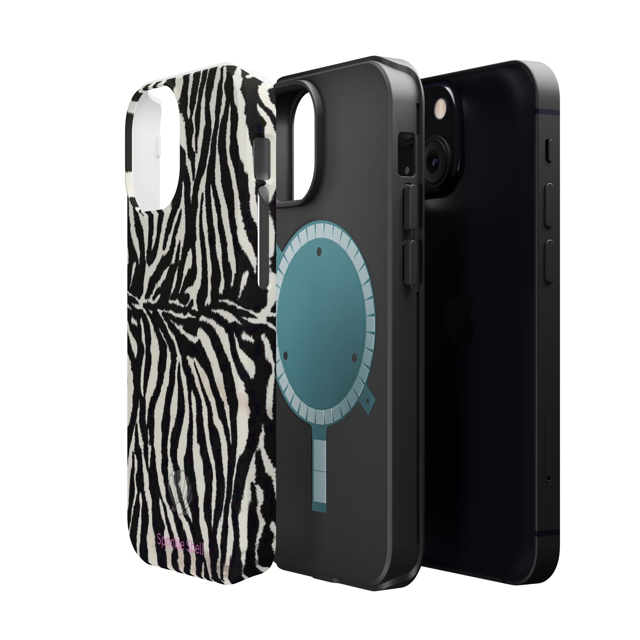 MagSafe black zebra print case