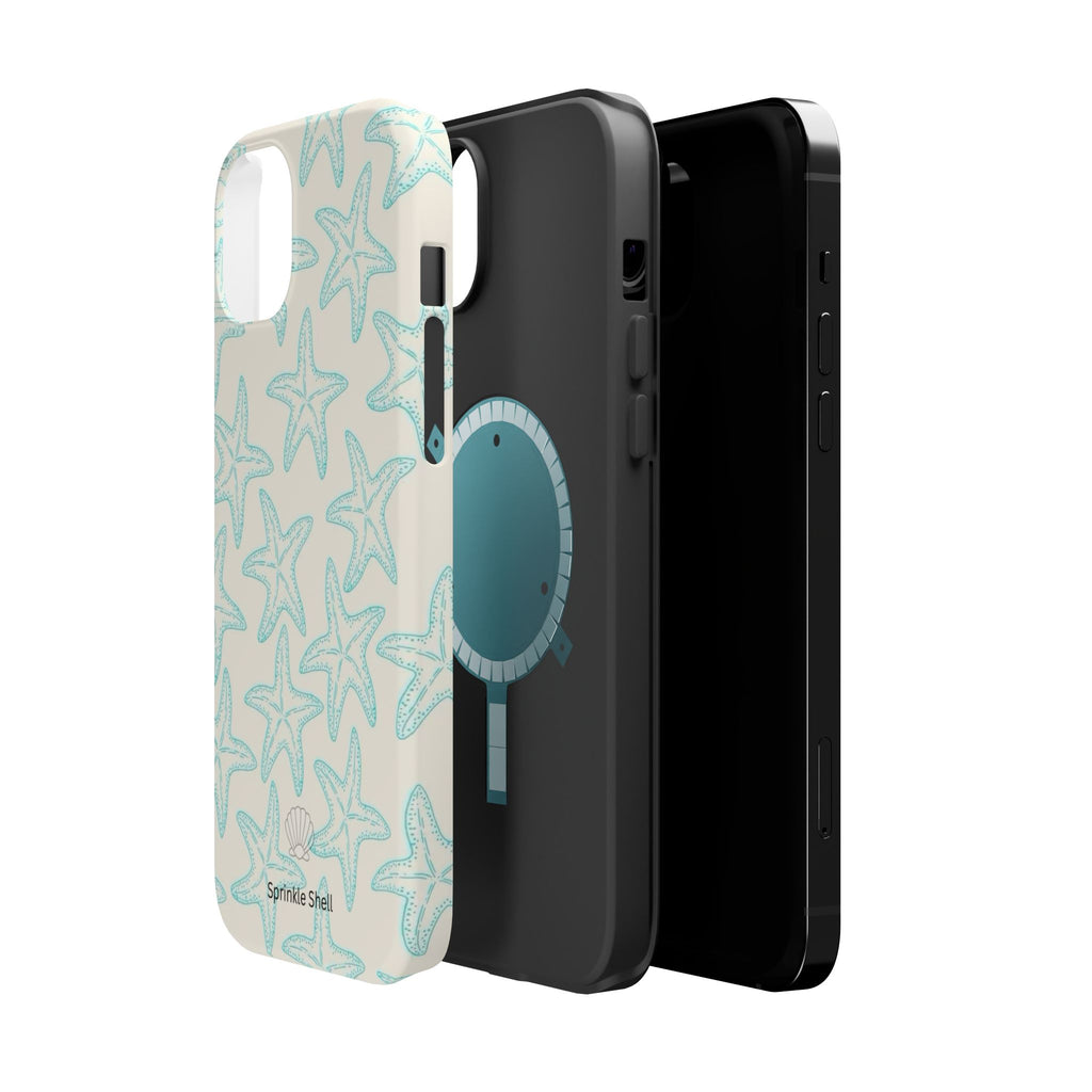 MagSafe teal starfish case