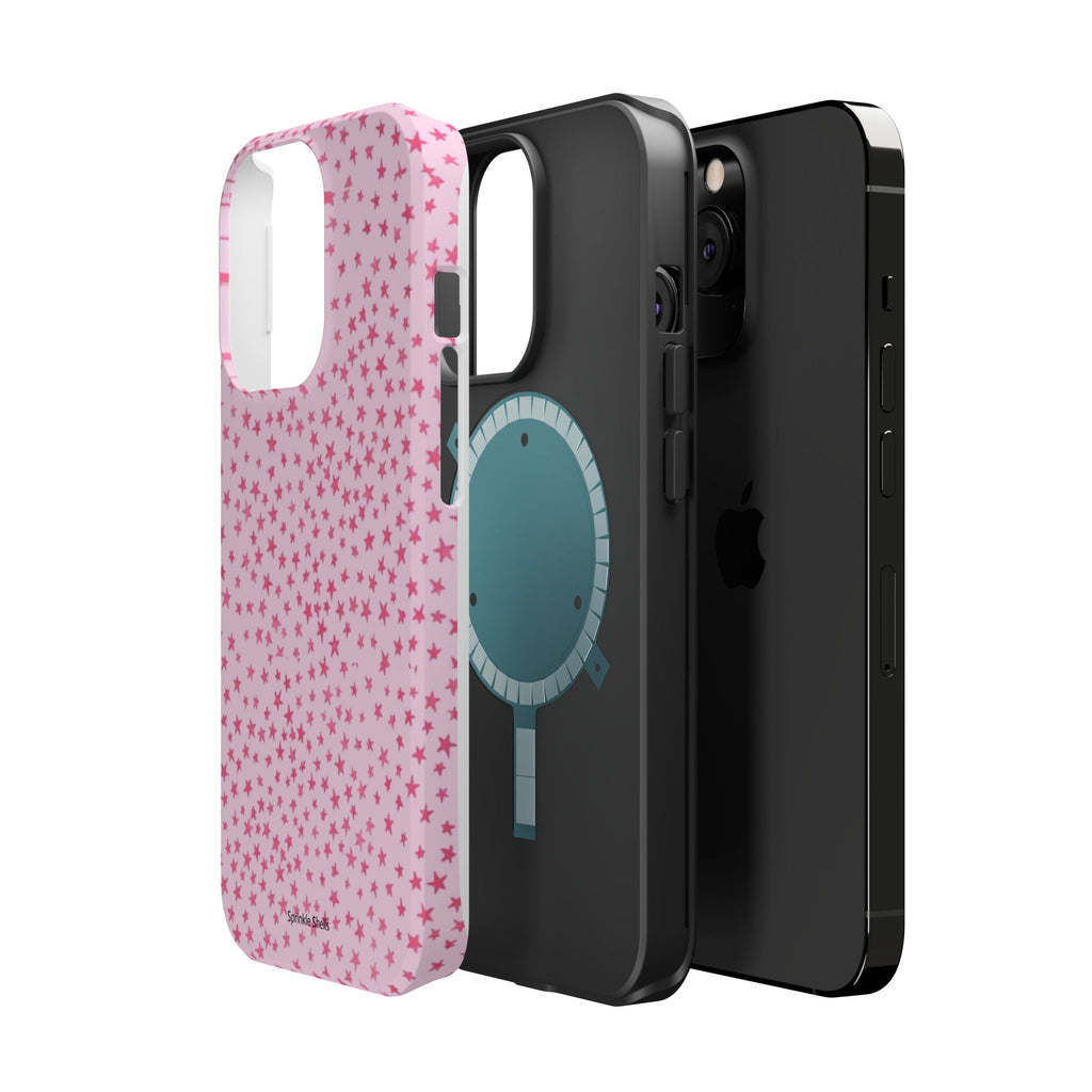 MagSafe mini pink stars case