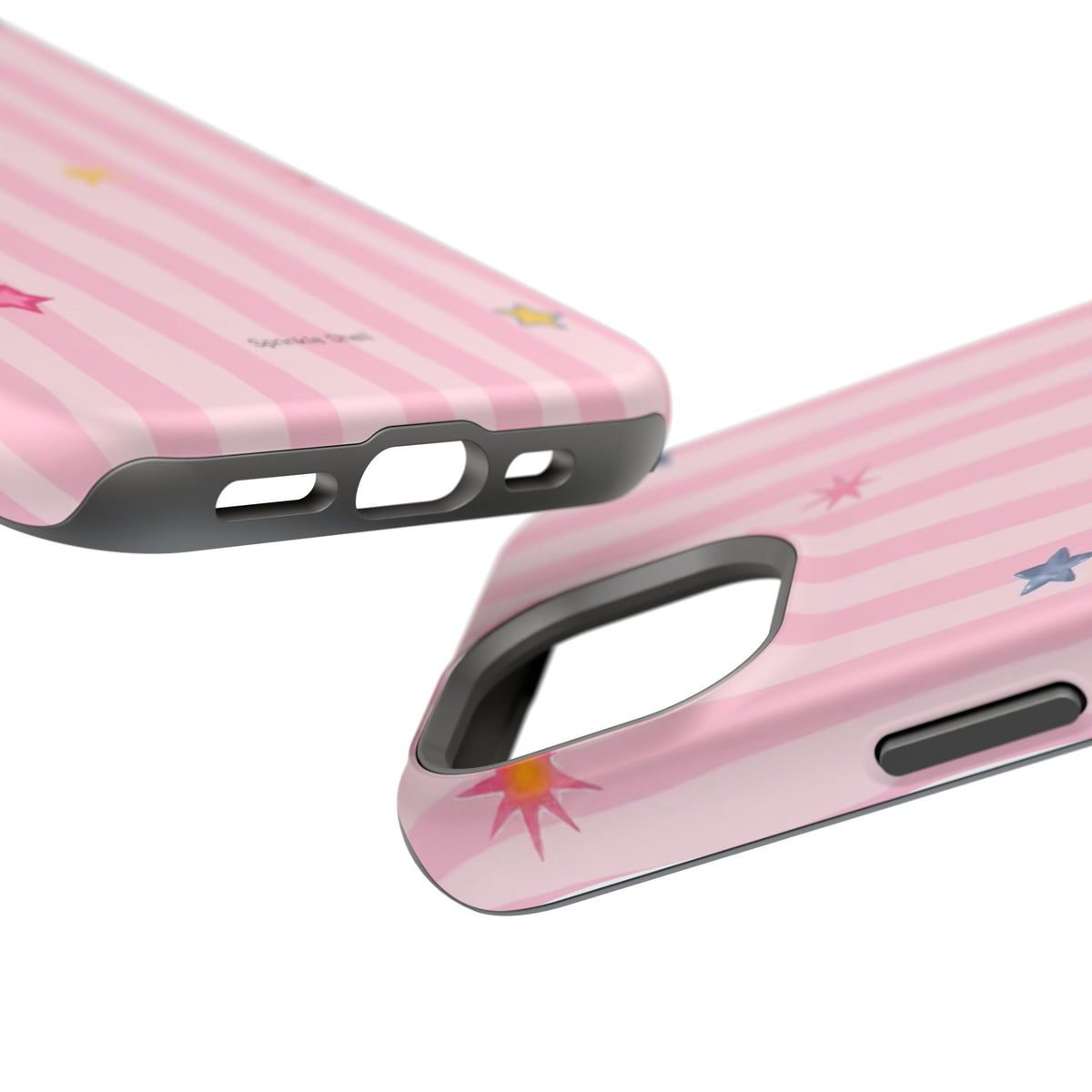 MagSafe pink lines & stars case