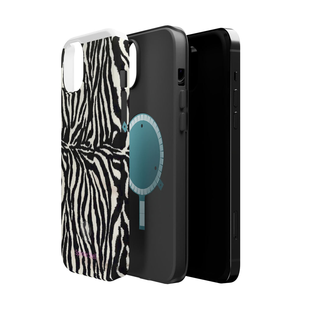 MagSafe black zebra print case