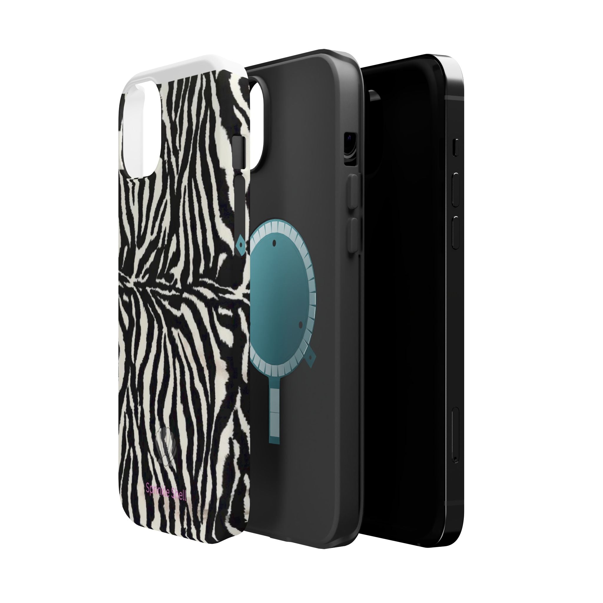 MagSafe black zebra print case