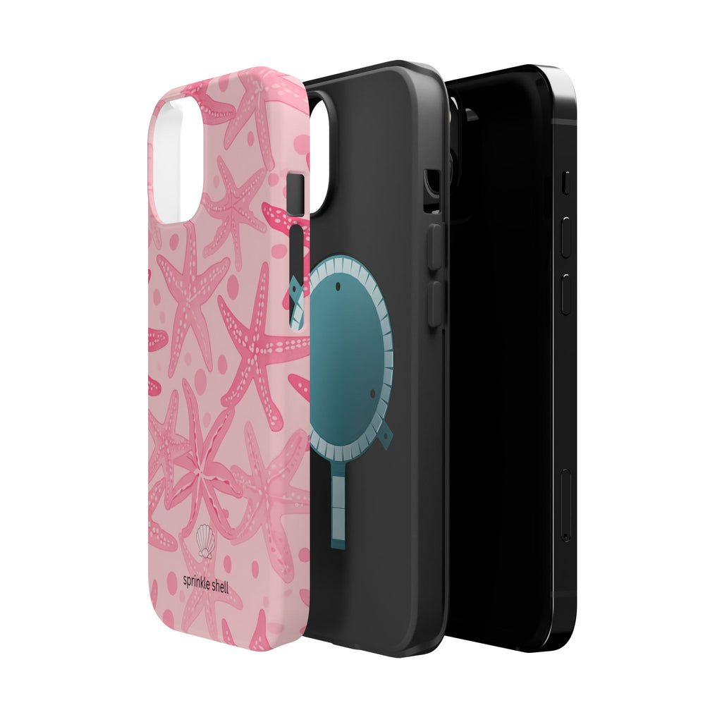 MagSafe Pink Starfish Iphone Case