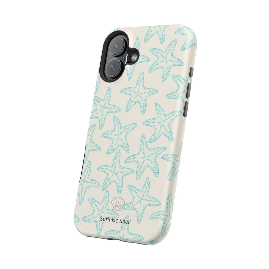 MagSafe teal starfish case