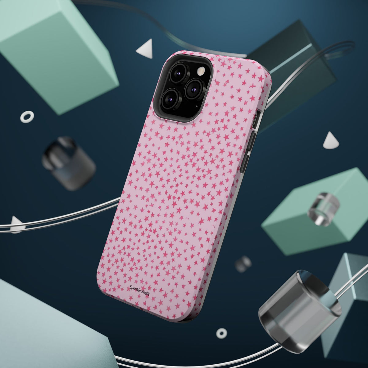 MagSafe mini pink stars case