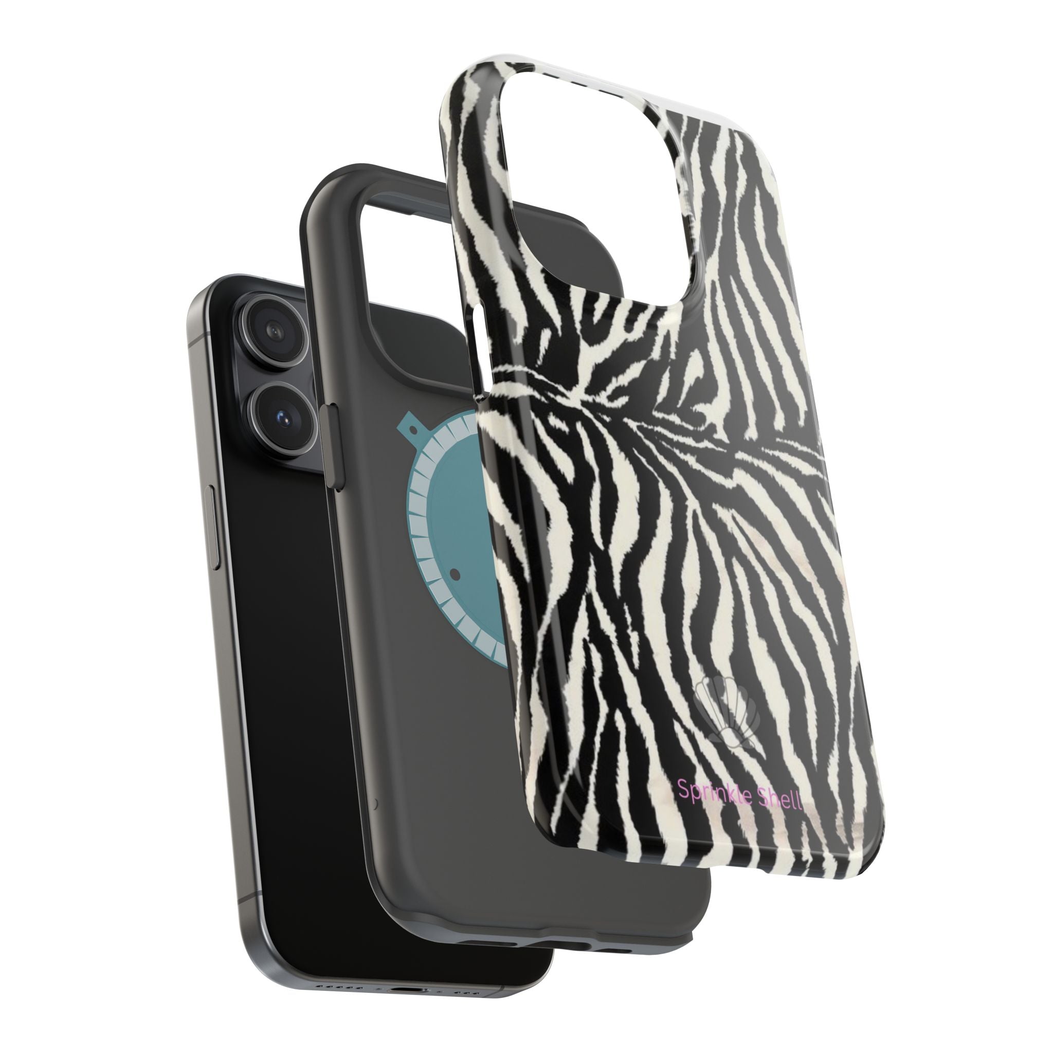 MagSafe black zebra print case