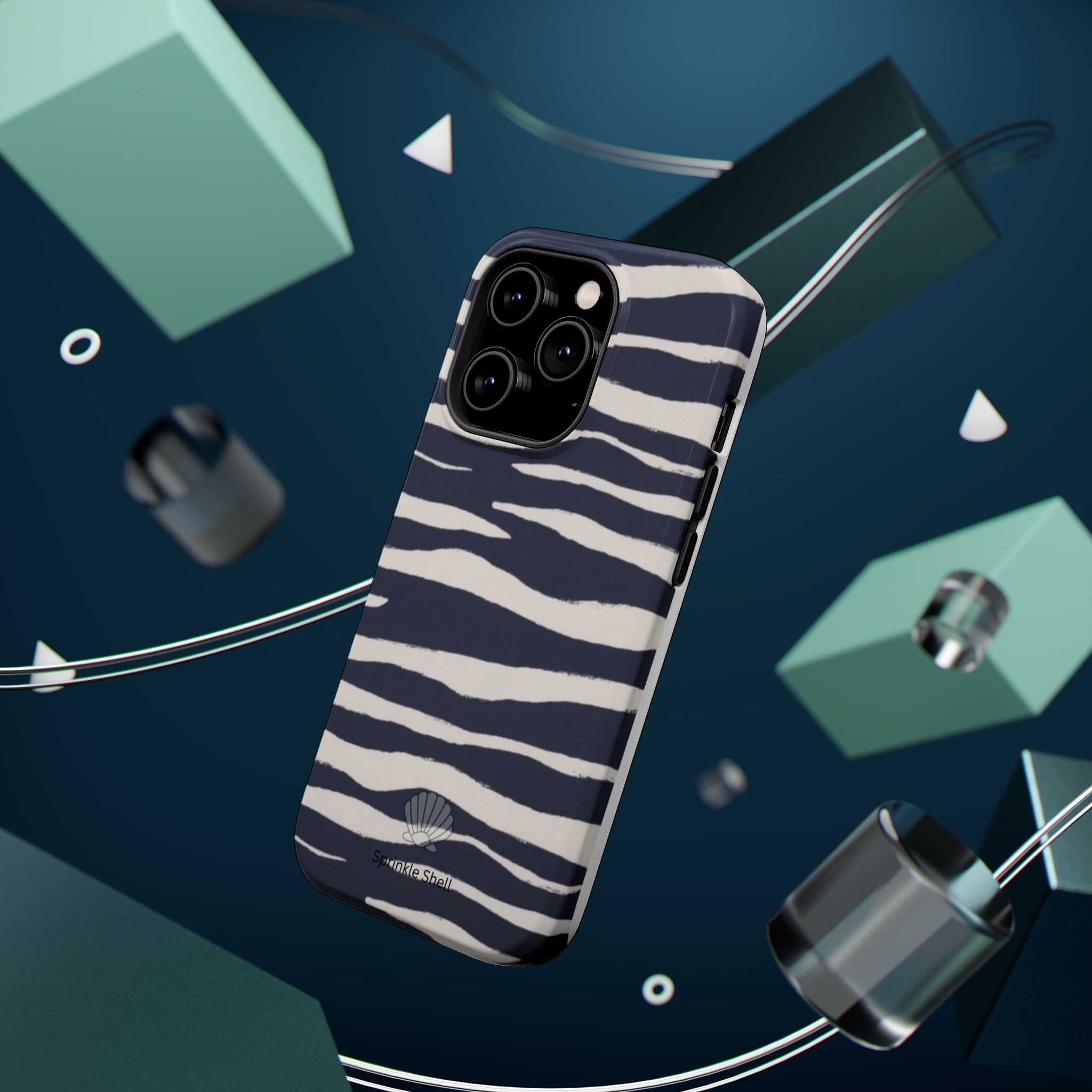 MagSafe Blue zebra print case
