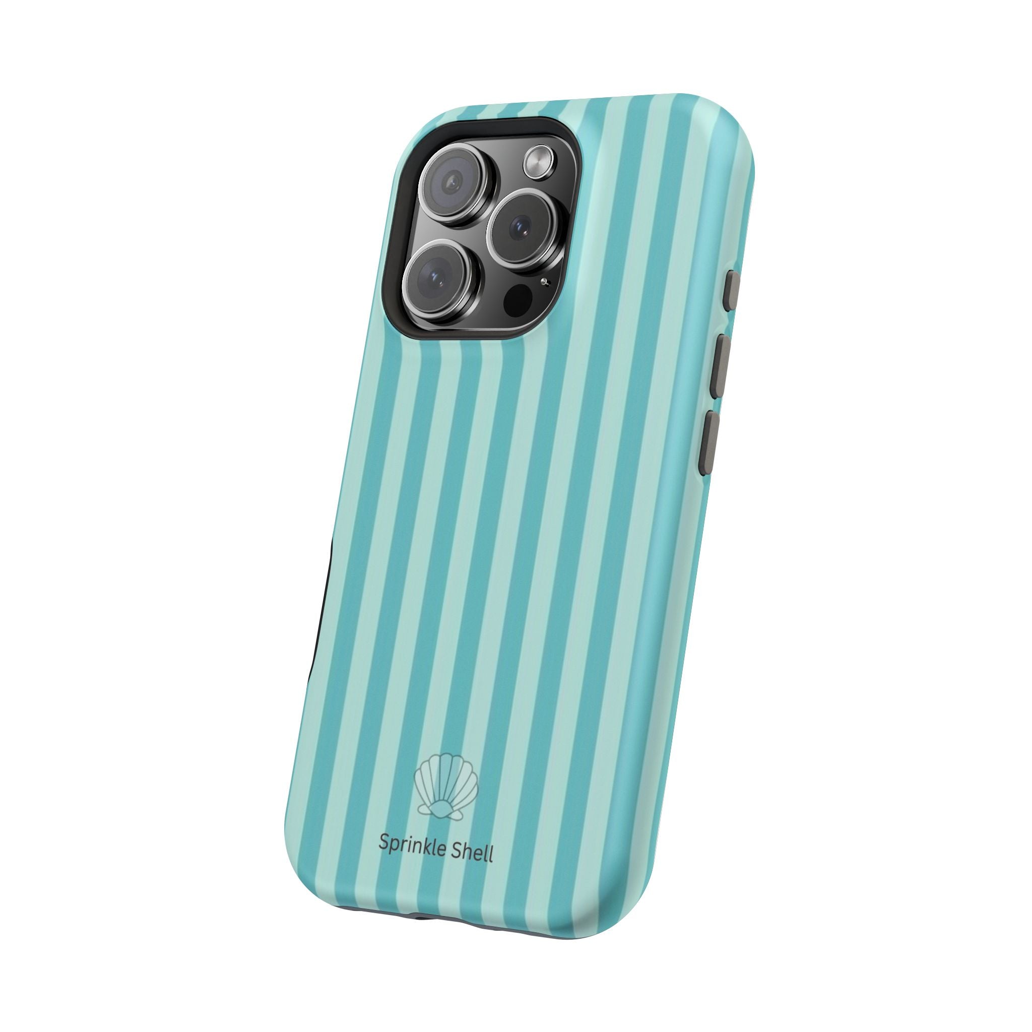 MagSafe teal striped case