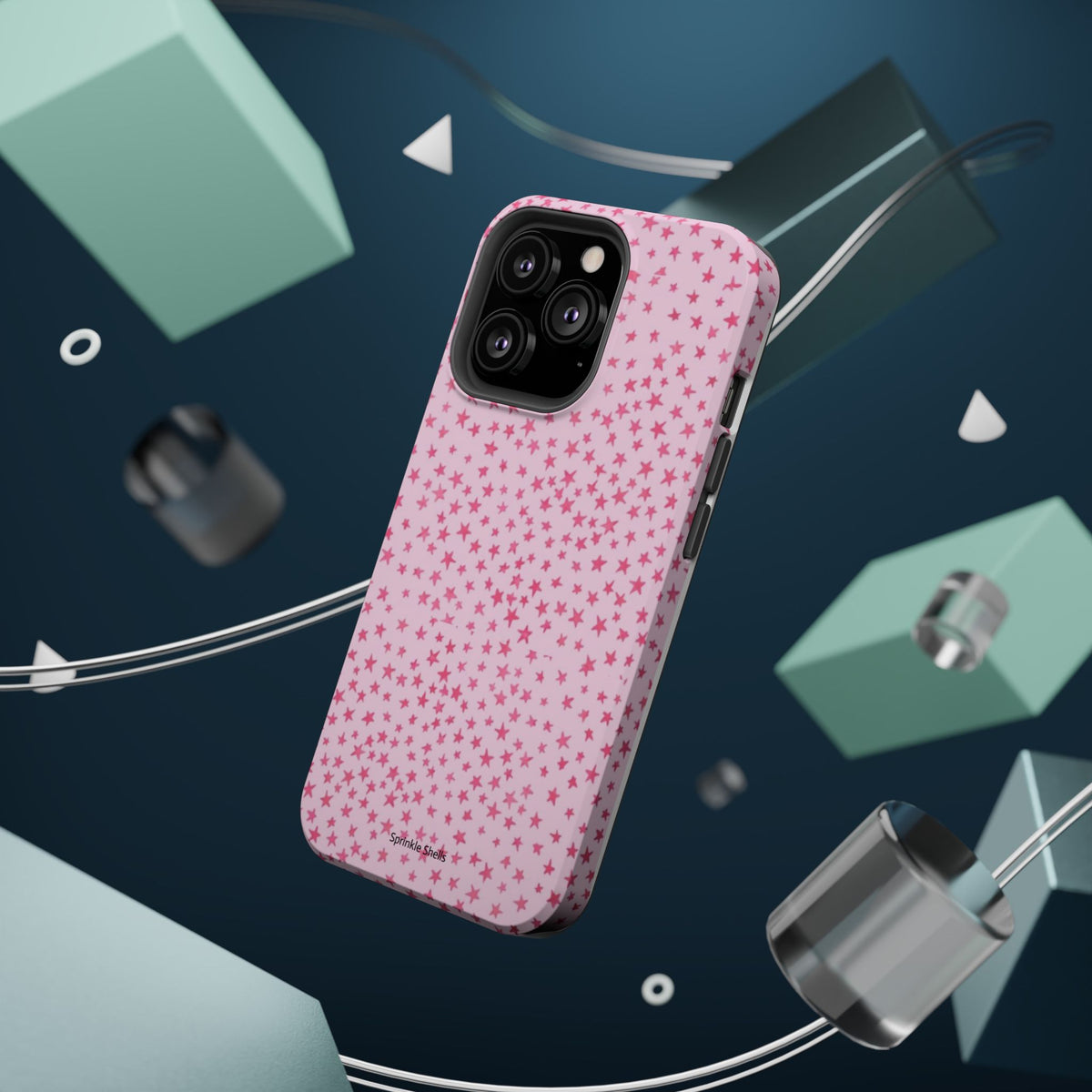 MagSafe mini pink stars case