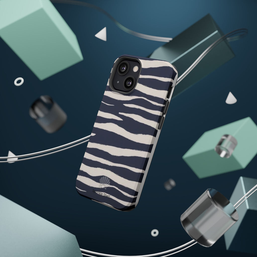 MagSafe Blue zebra print case