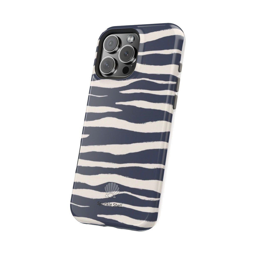 MagSafe Blue zebra print case