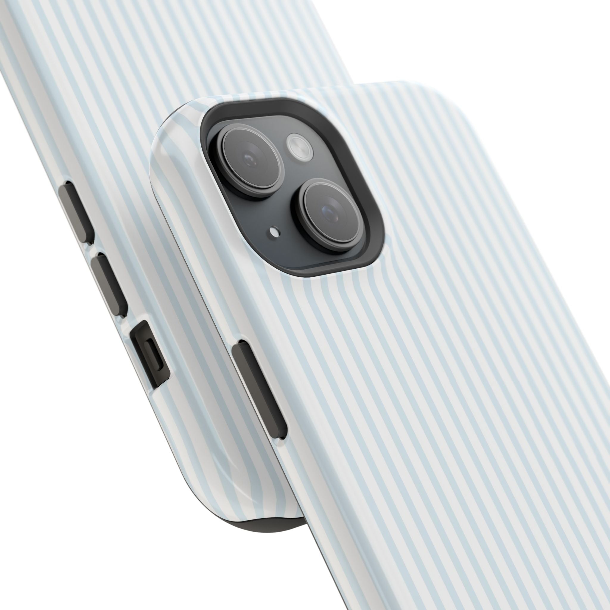 MagSafe light blue stripes iphone case