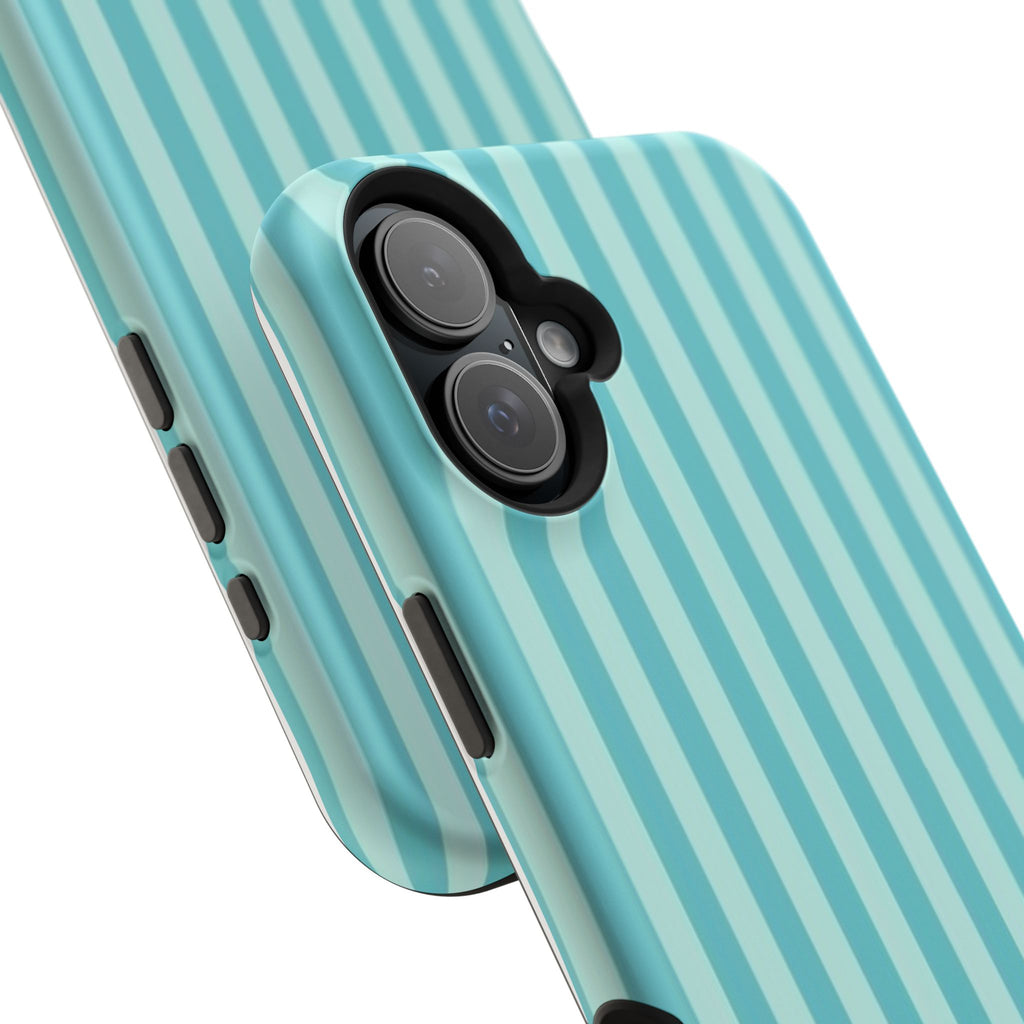 MagSafe teal striped case