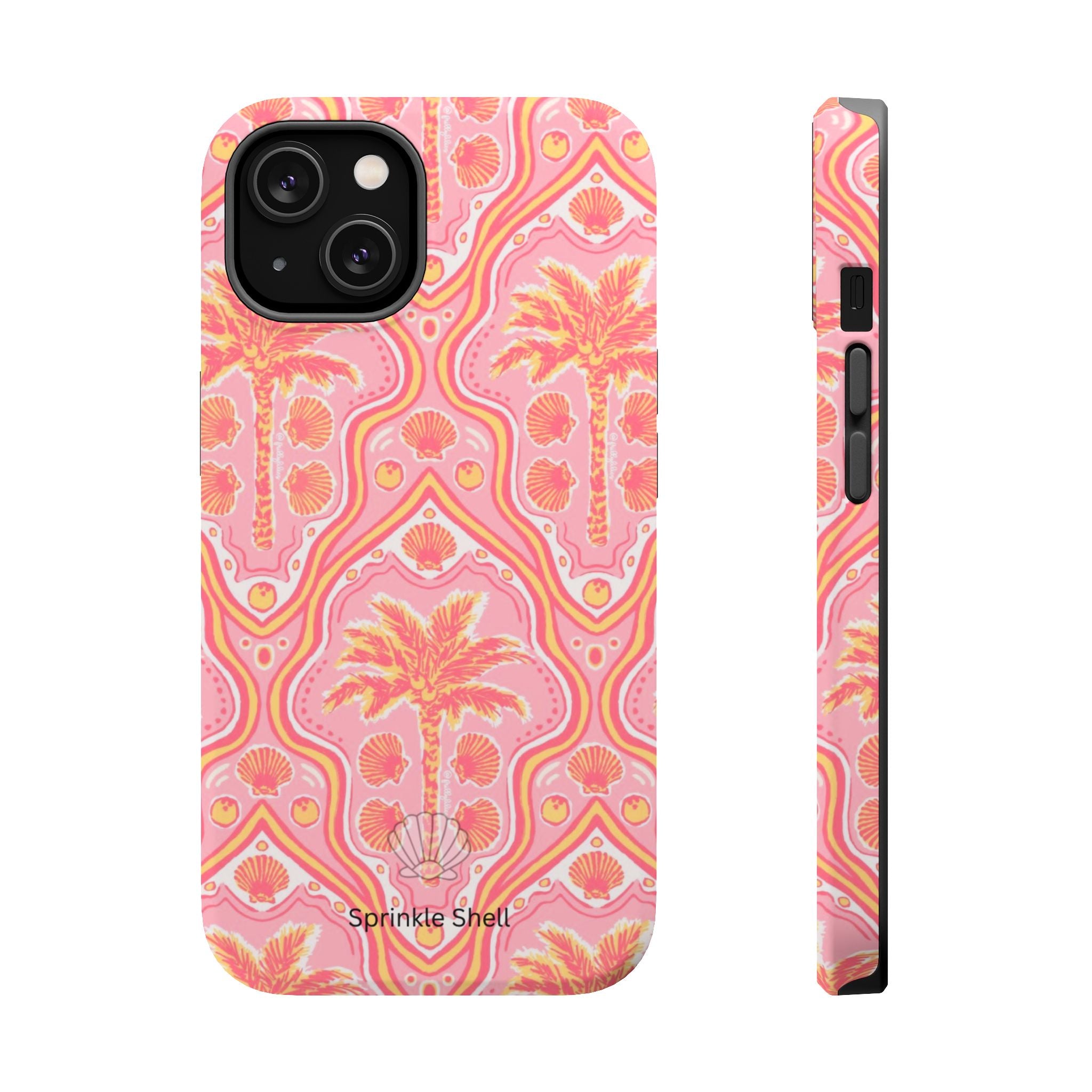 MagSafe pink pink summer palm tree case