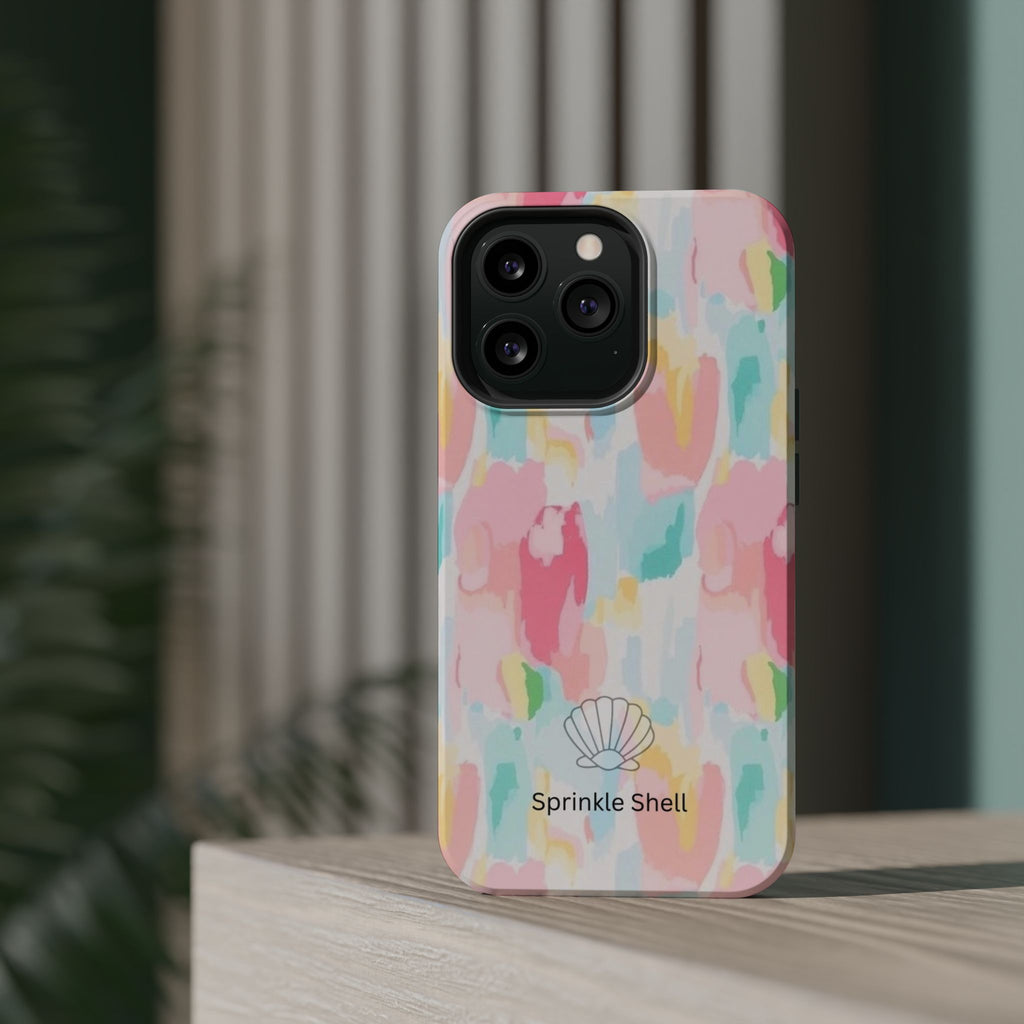 MagSafe cute colorful paint case