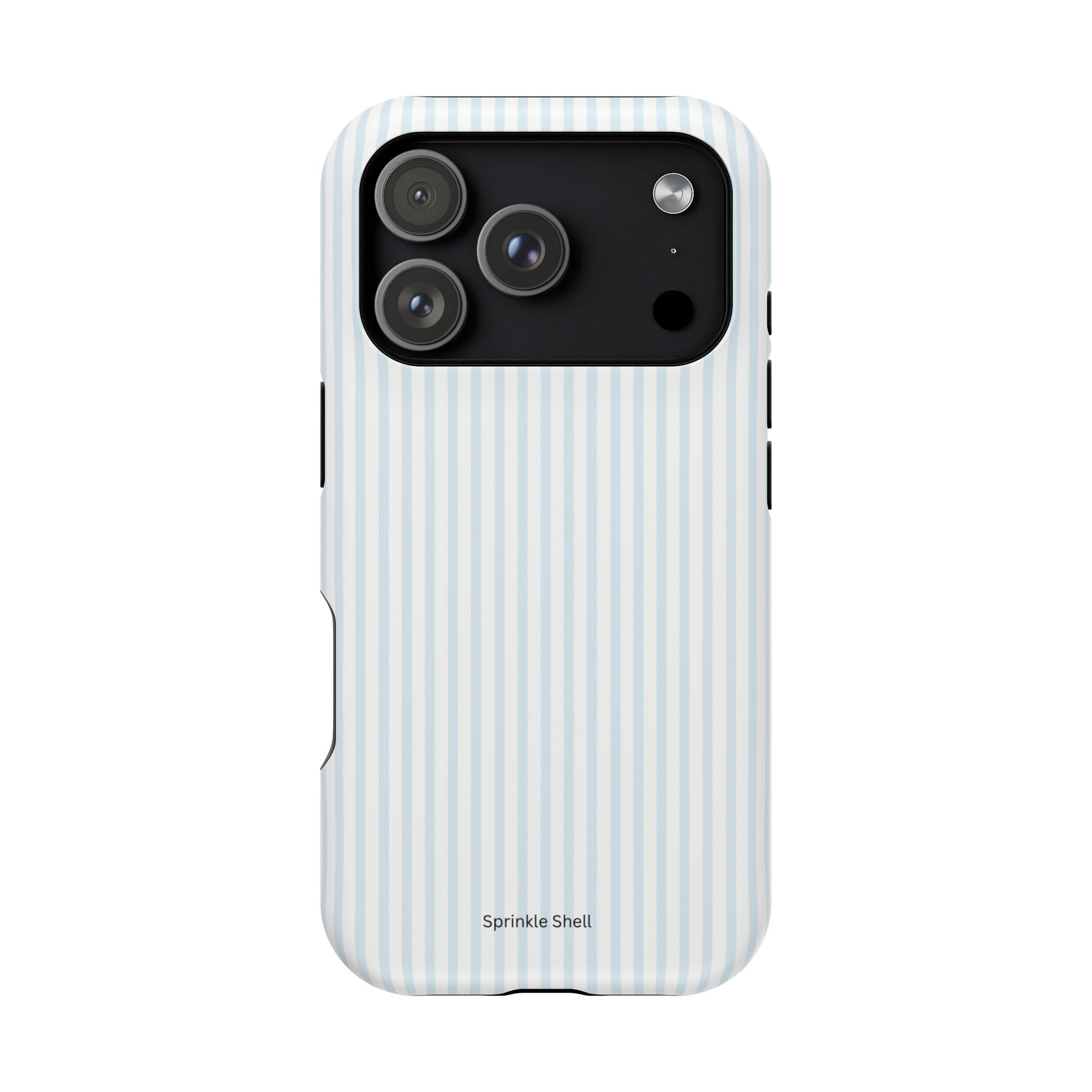 MagSafe light blue stripes iphone case