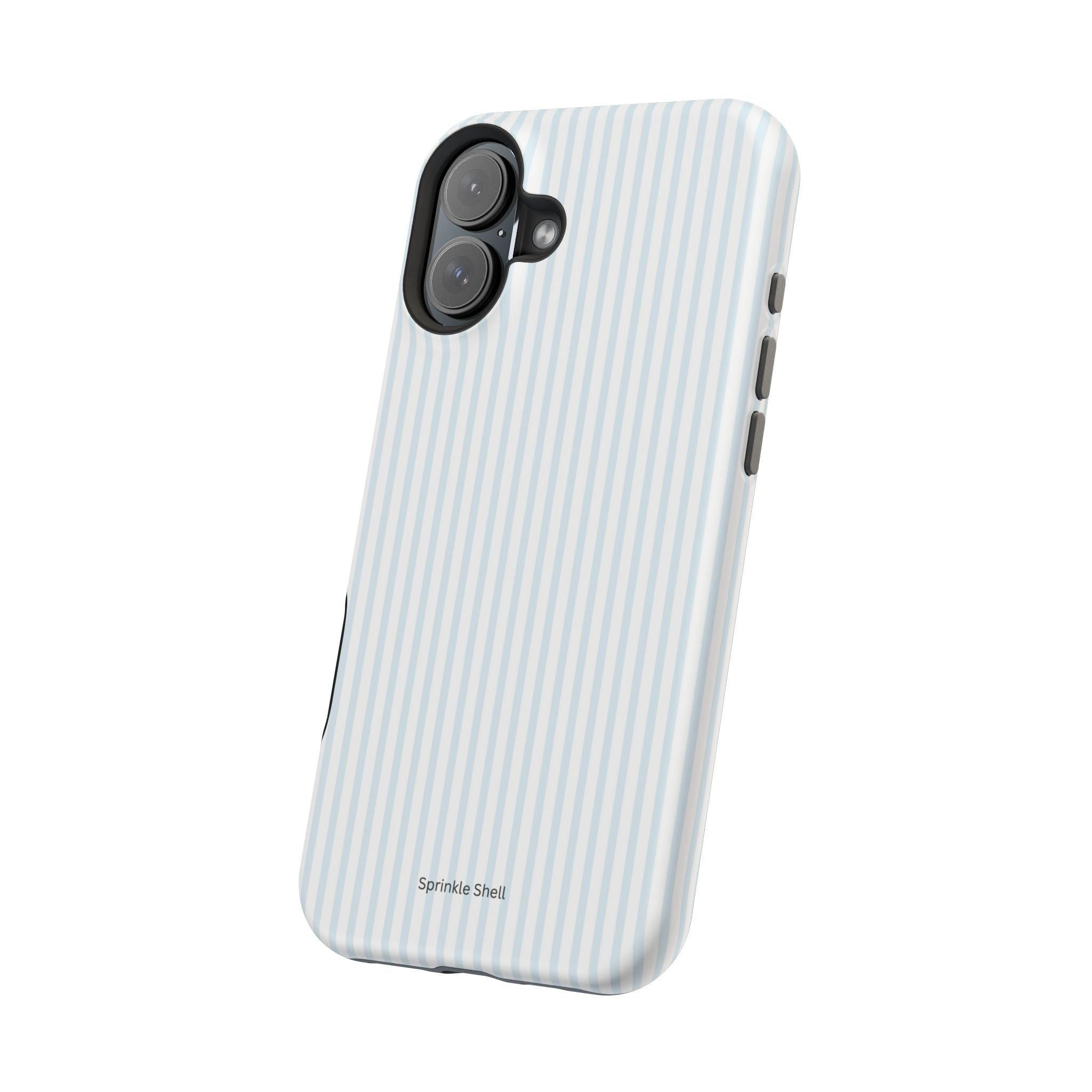 MagSafe light blue stripes iphone case