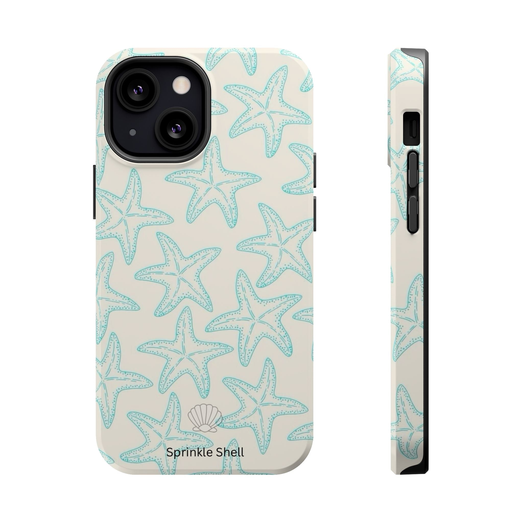 MagSafe teal starfish case