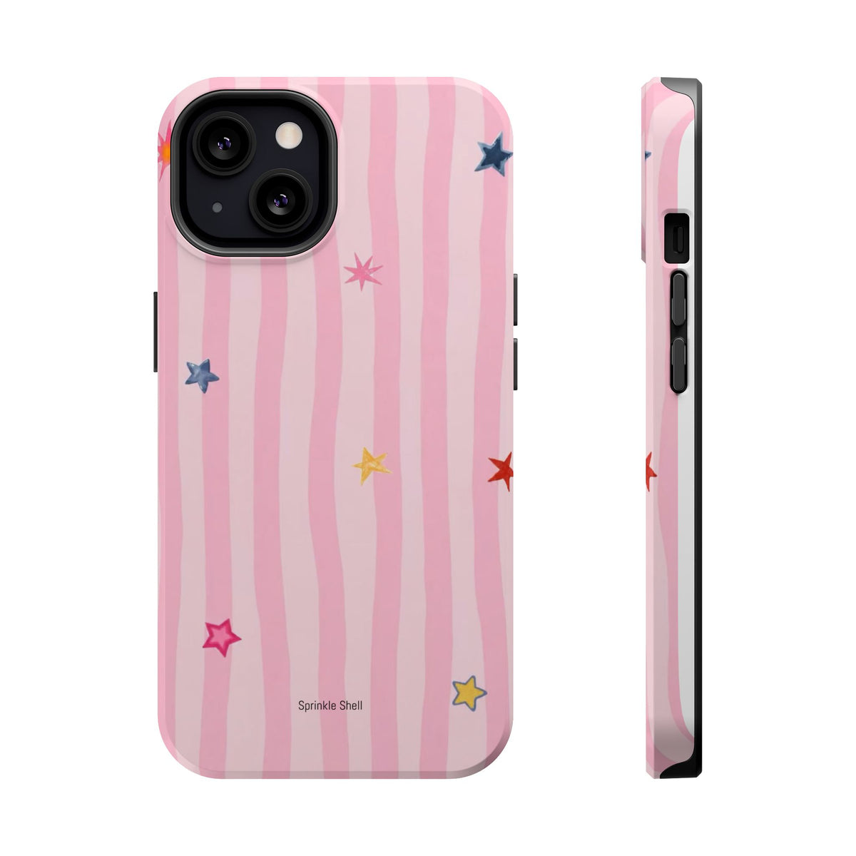 MagSafe pink lines & stars case