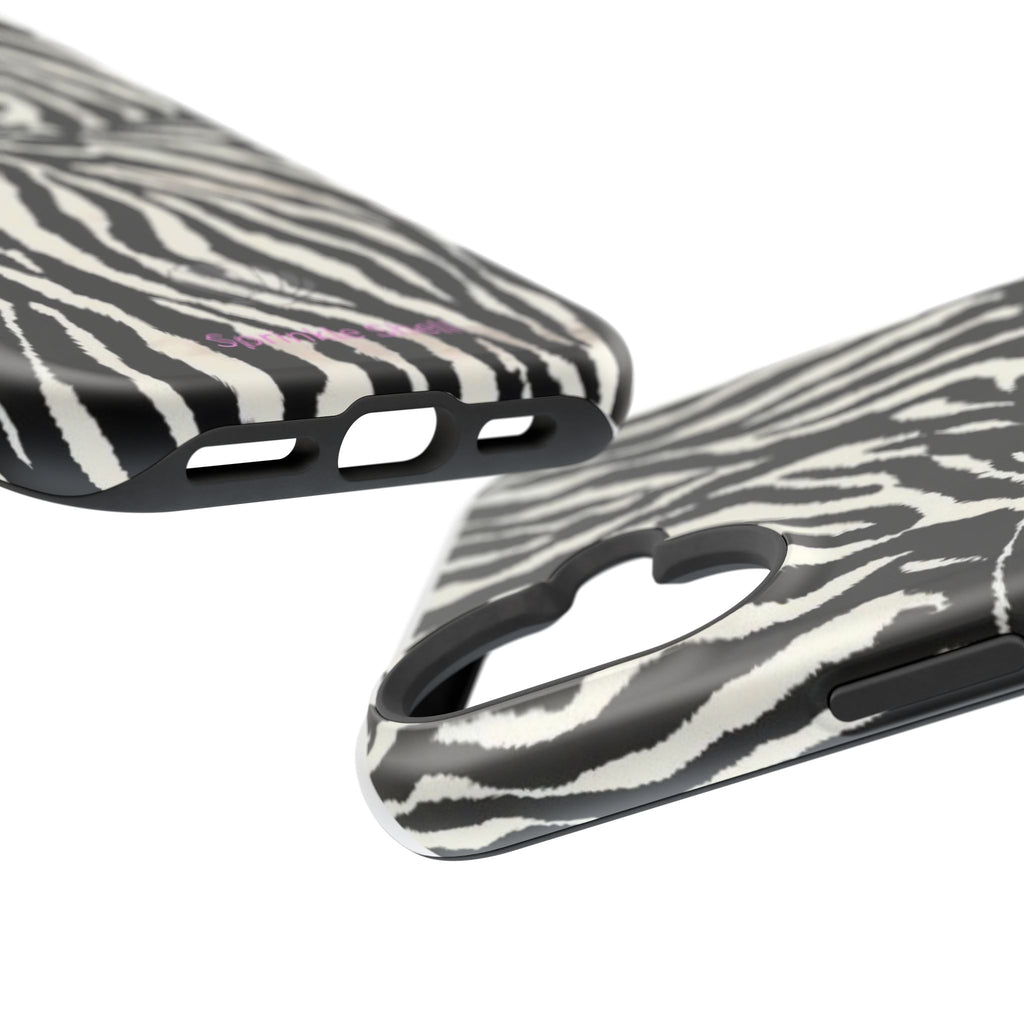 MagSafe black zebra print case