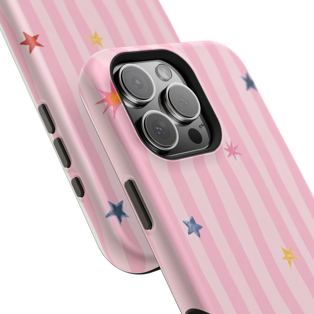 MagSafe pink lines & stars case