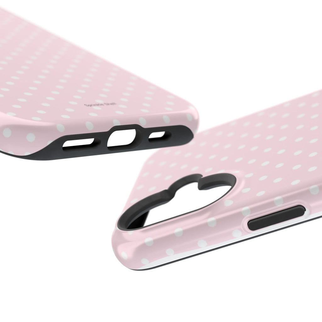 MagSafe light pink polka dots case