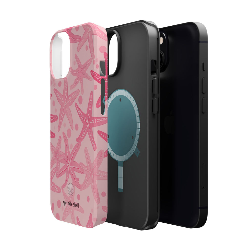 MagSafe Pink Starfish Iphone Case