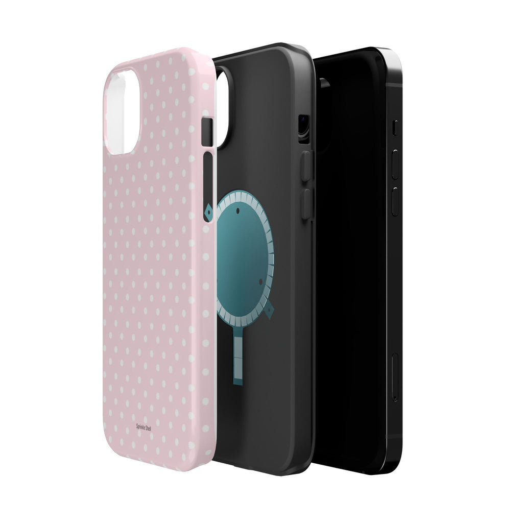 MagSafe light pink polka dots case