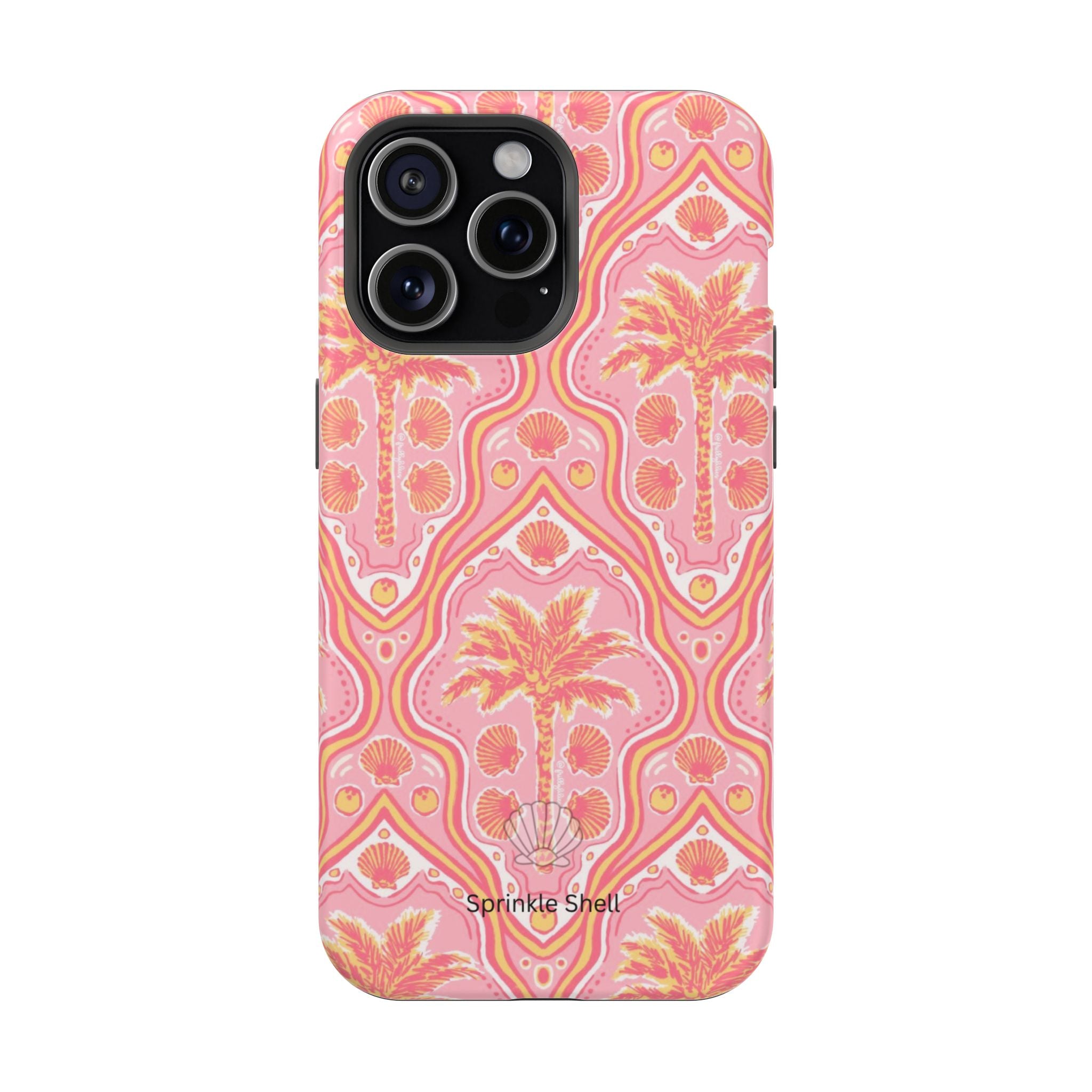 MagSafe pink pink summer palm tree case