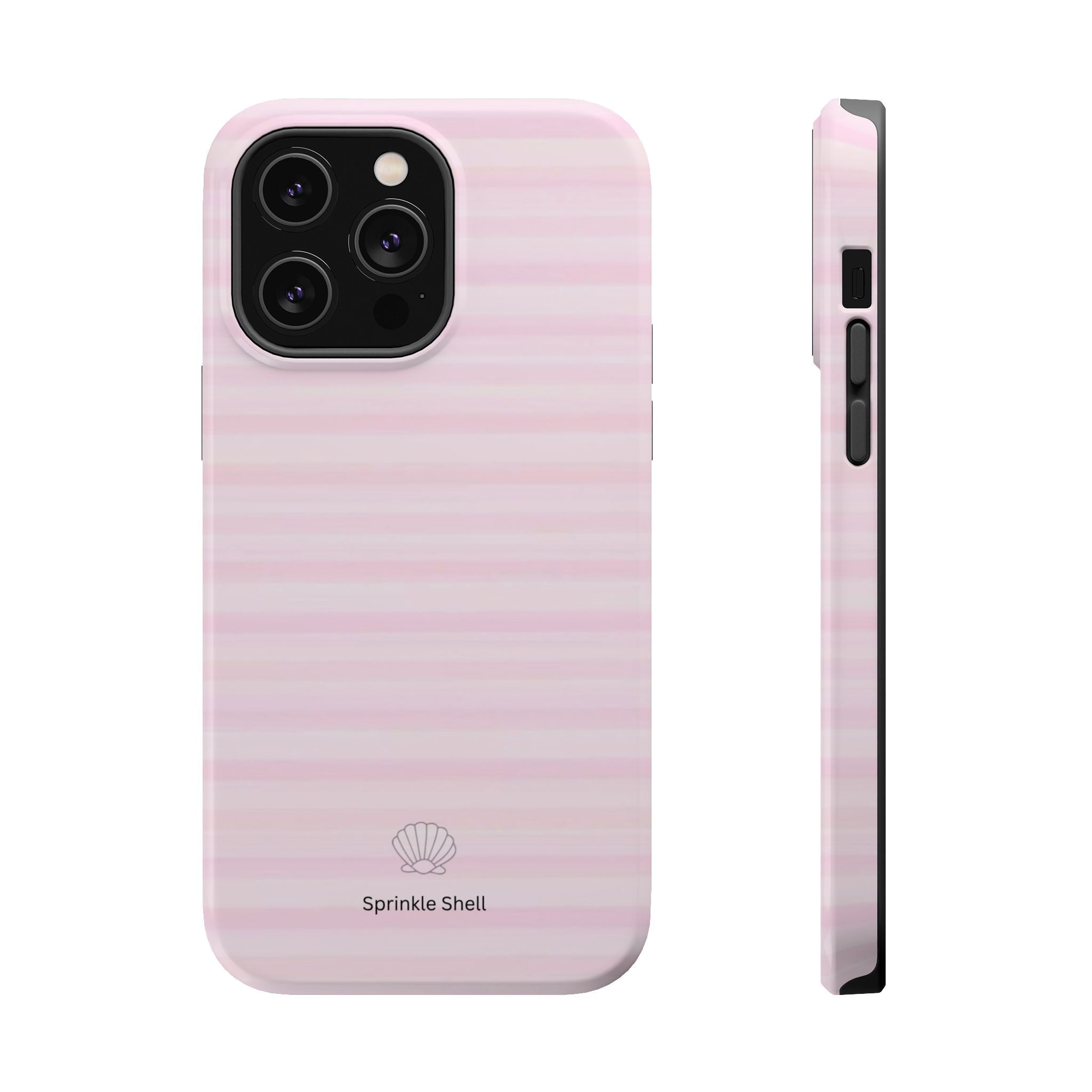 MagSafe pink stripes case