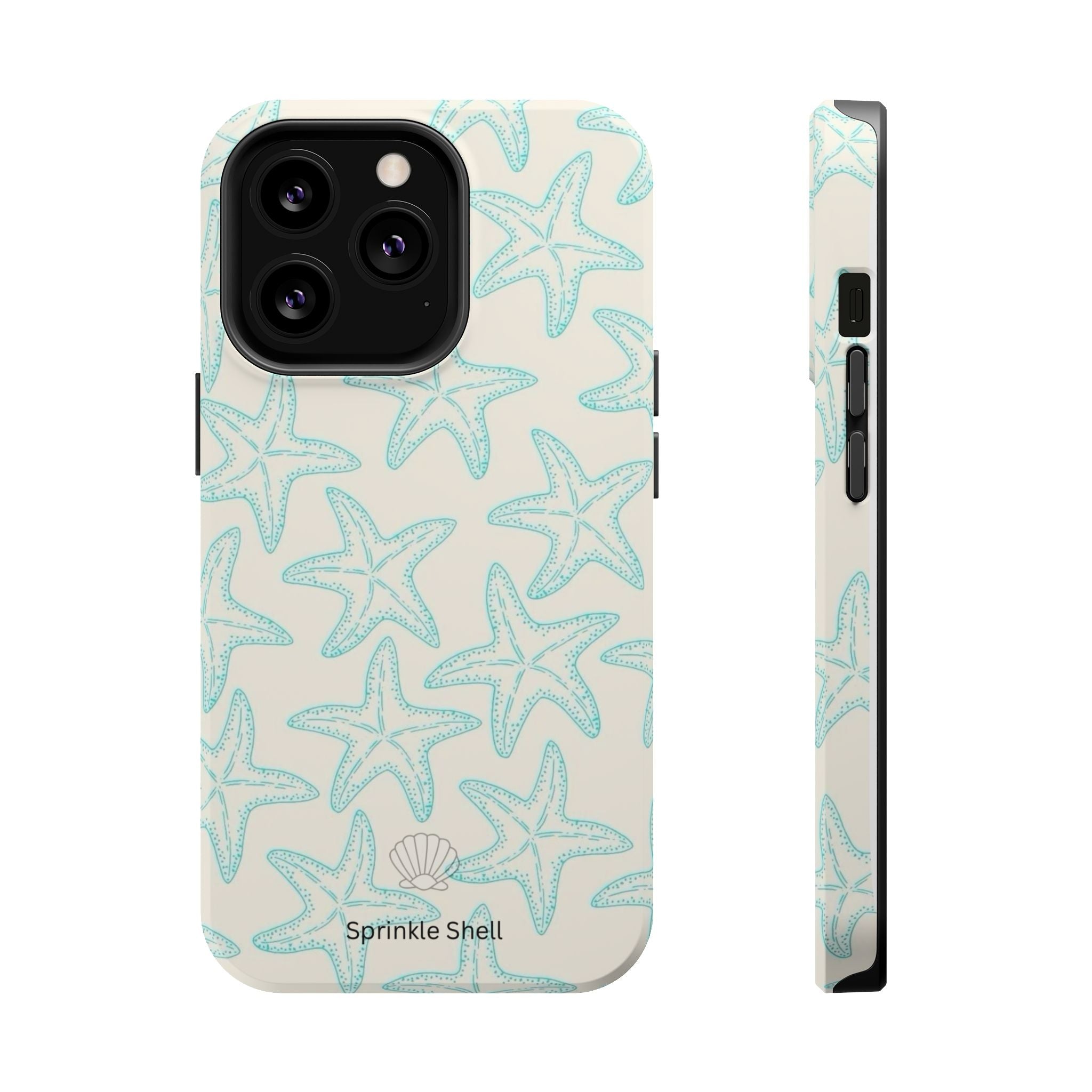 MagSafe teal starfish case