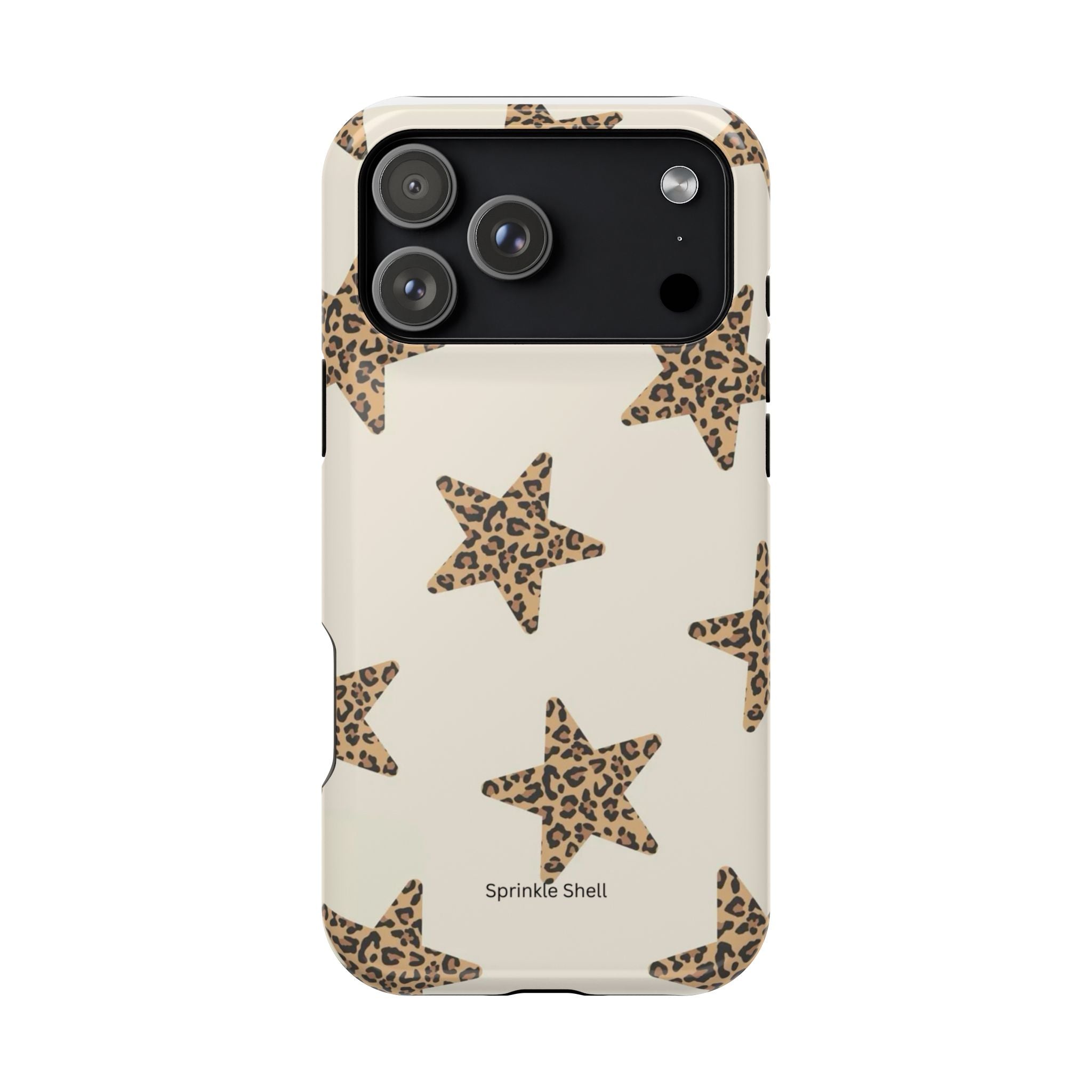 MagSafe Cheetah Print Stars iPhone Case