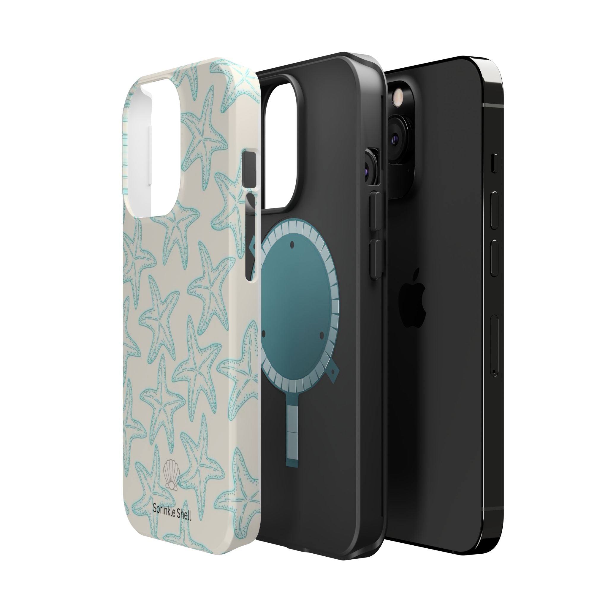 MagSafe teal starfish case