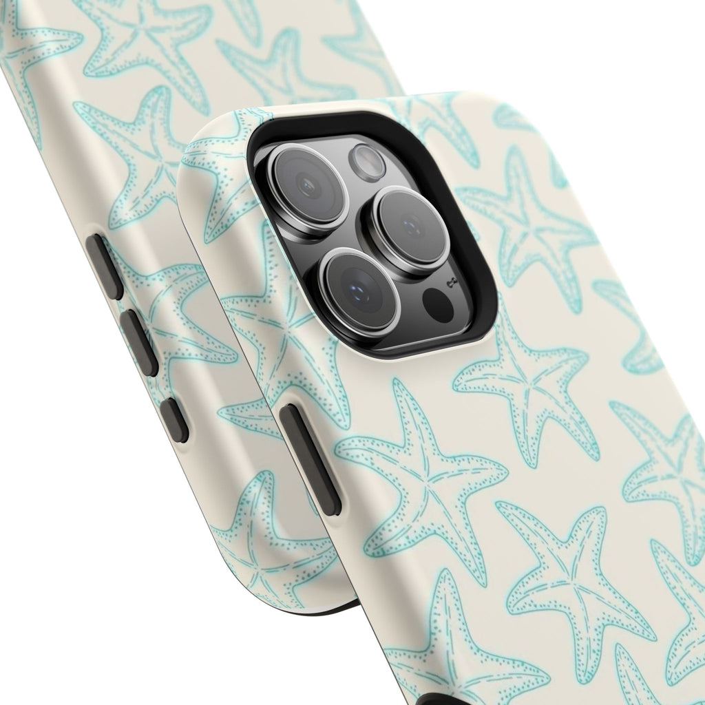 MagSafe teal starfish case