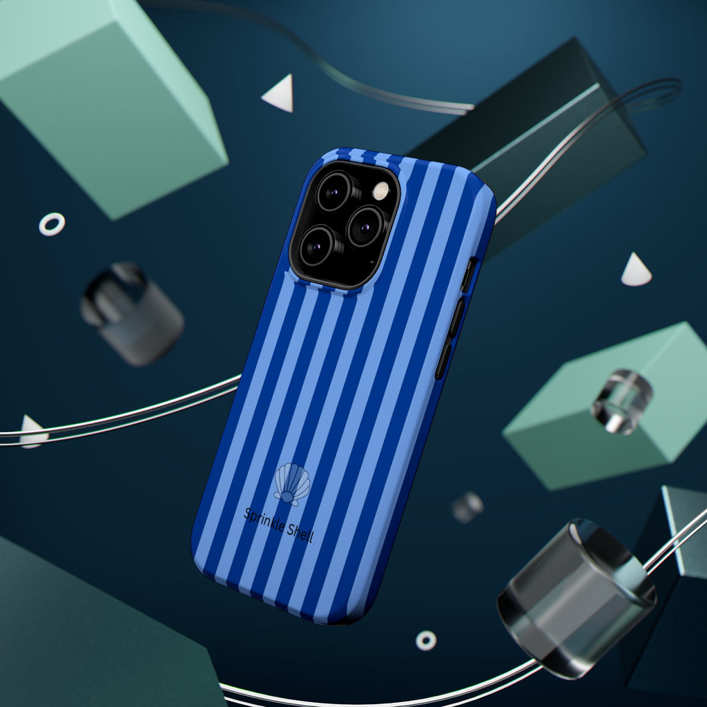 MagSafe blue striped case