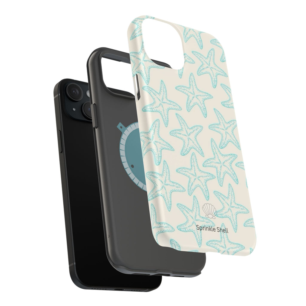 MagSafe teal starfish case