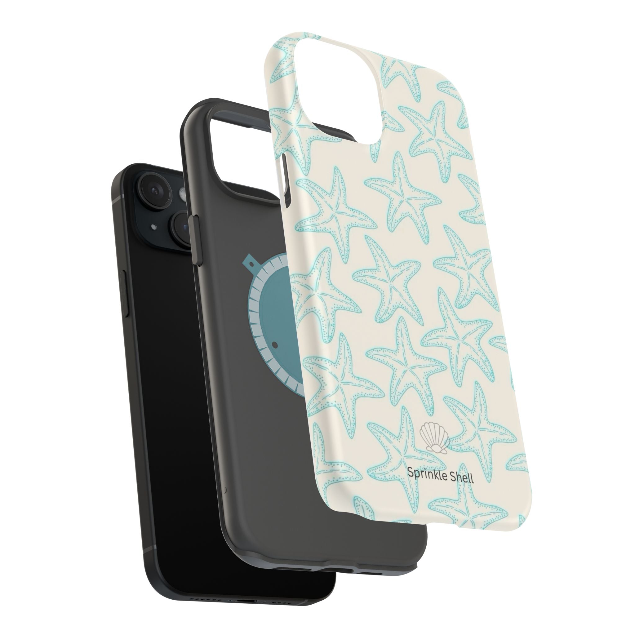 MagSafe teal starfish case