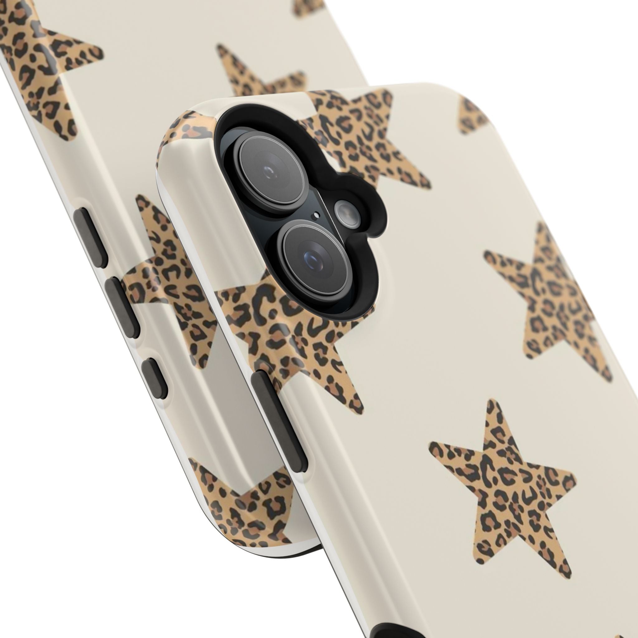 MagSafe Cheetah Print Stars iPhone Case