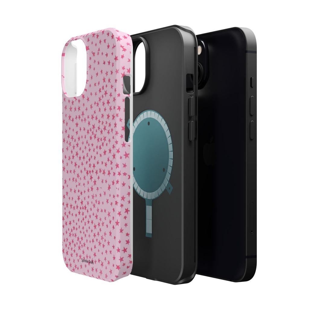 MagSafe mini pink stars case