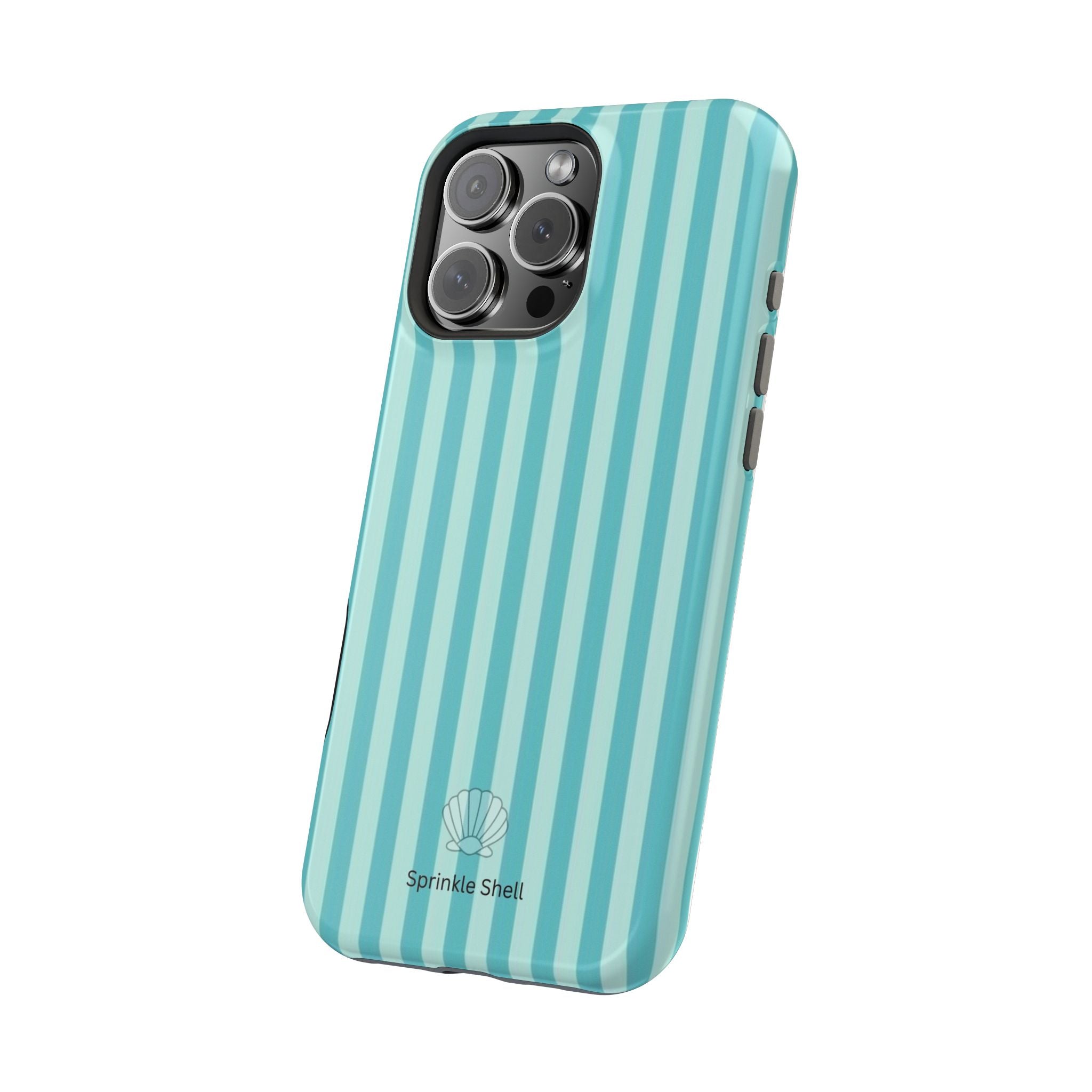 MagSafe teal striped case