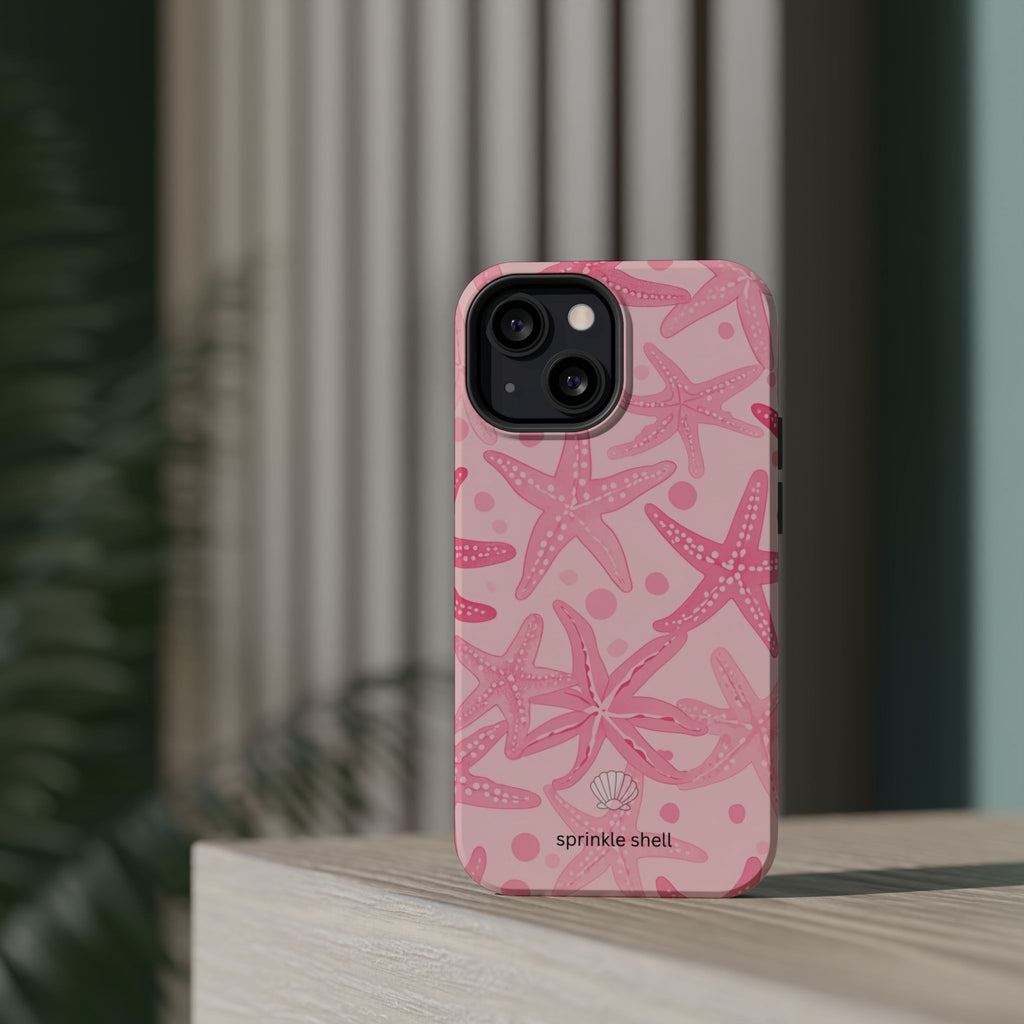 MagSafe Pink Starfish Iphone Case