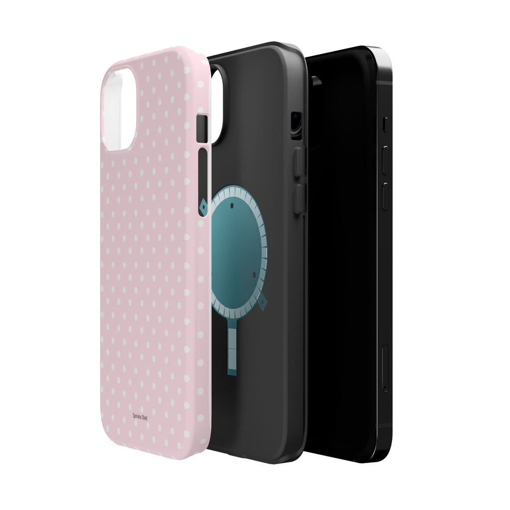 MagSafe light pink polka dots case