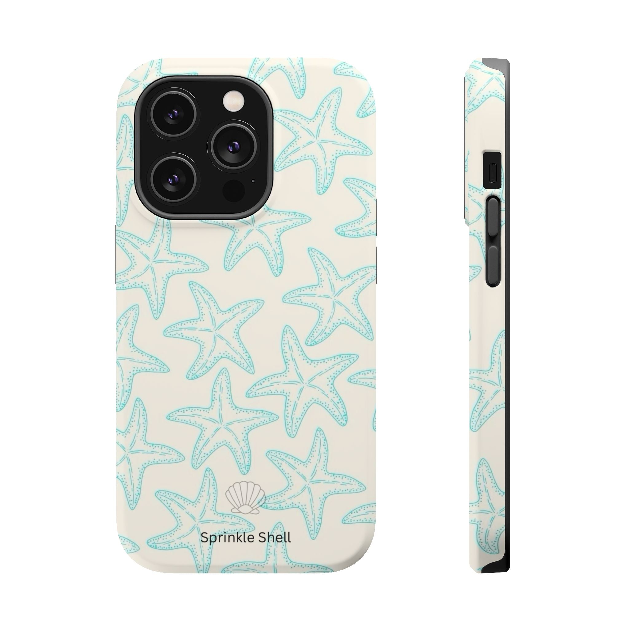 MagSafe teal starfish case