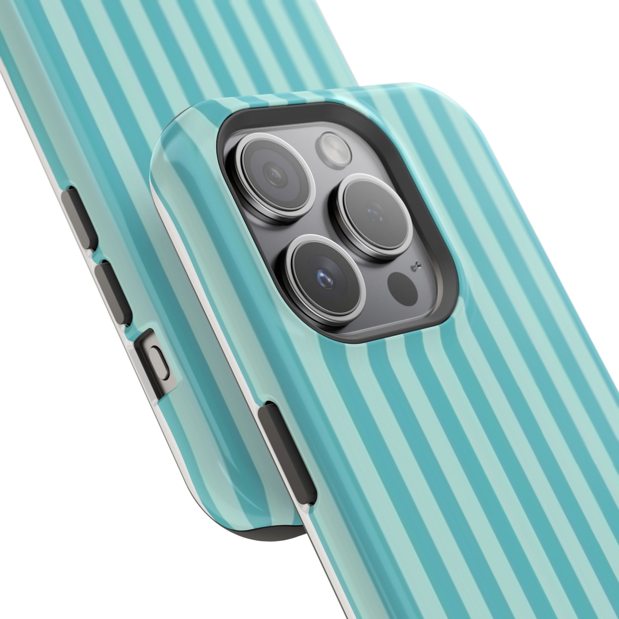 MagSafe teal striped case