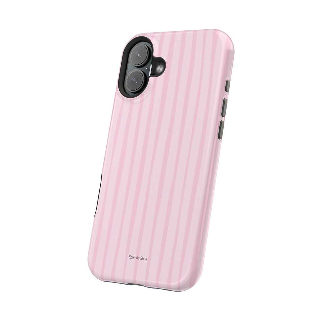 MagSafe pink uneven lines case