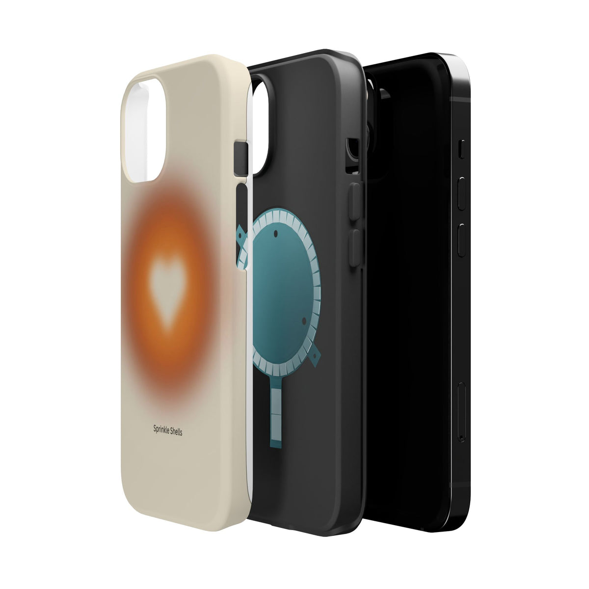 MagSafe fall heart aura case
