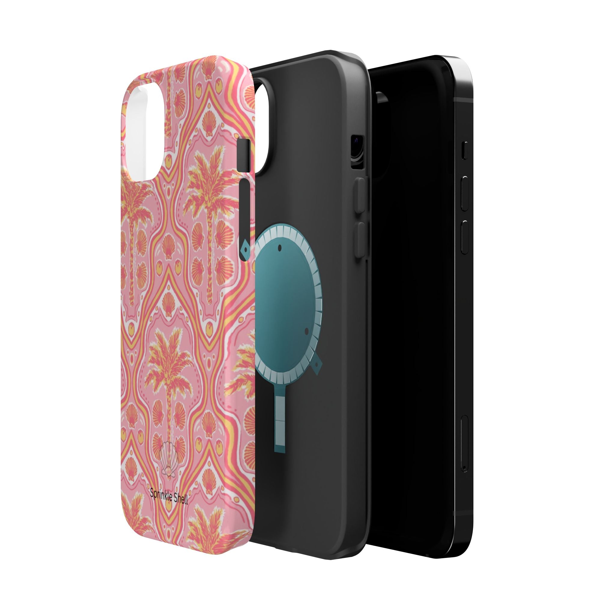 MagSafe pink pink summer palm tree case